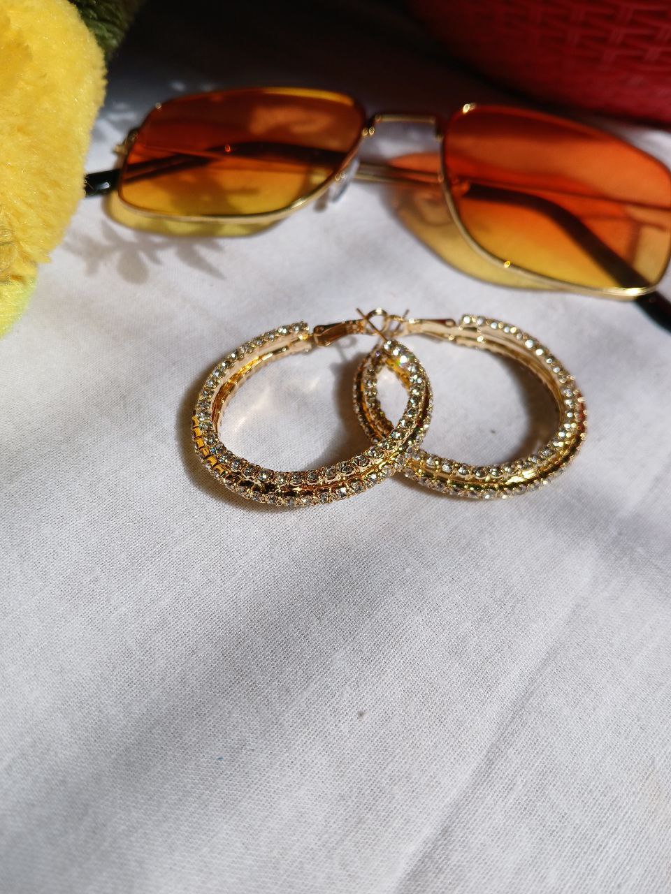 Golden Hoop Earrings
