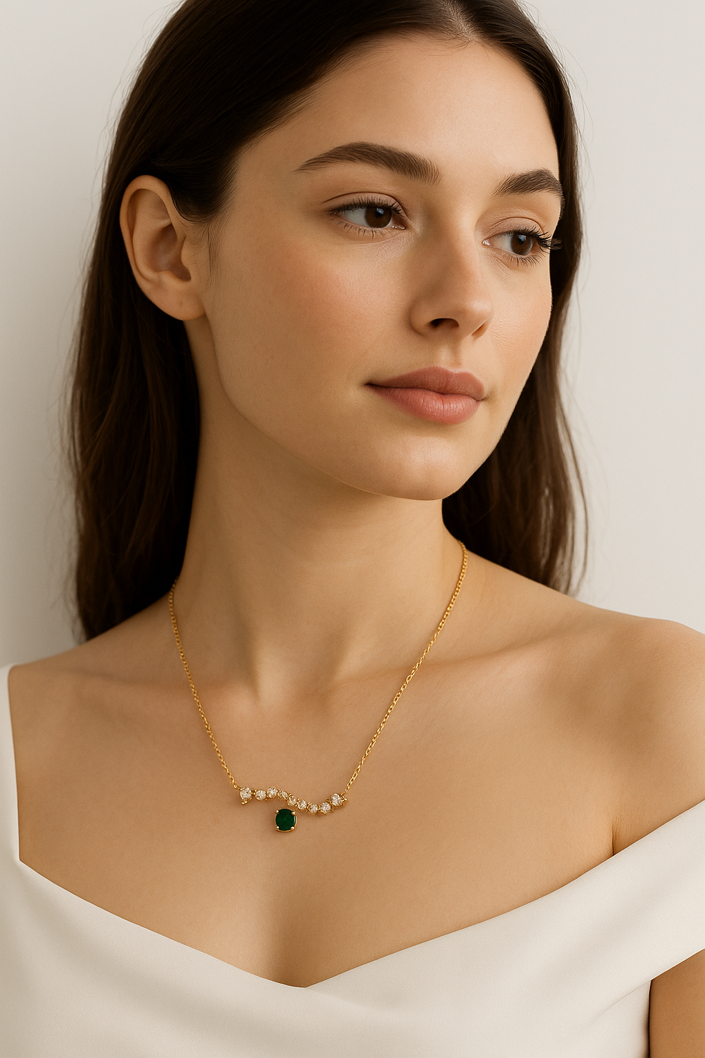 Model with Necklace 3
