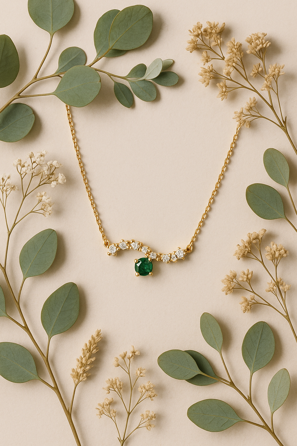 Necklace with Botanical