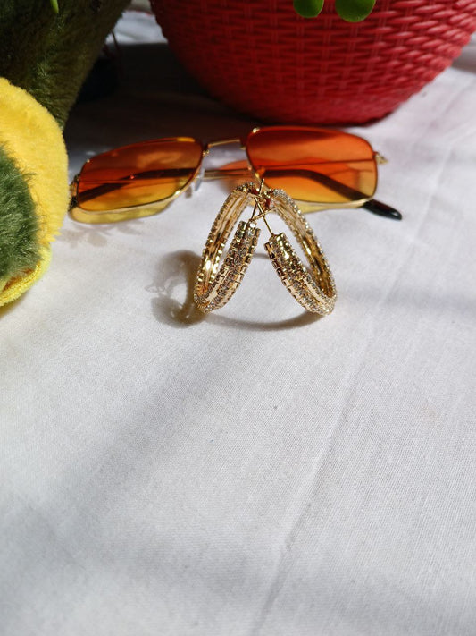 Golden Hoop Earrings